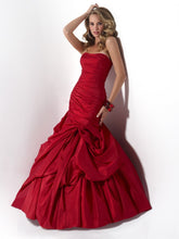 Purple Ruched Strapless Fit And Flare Formal Evening Dress HB2012B